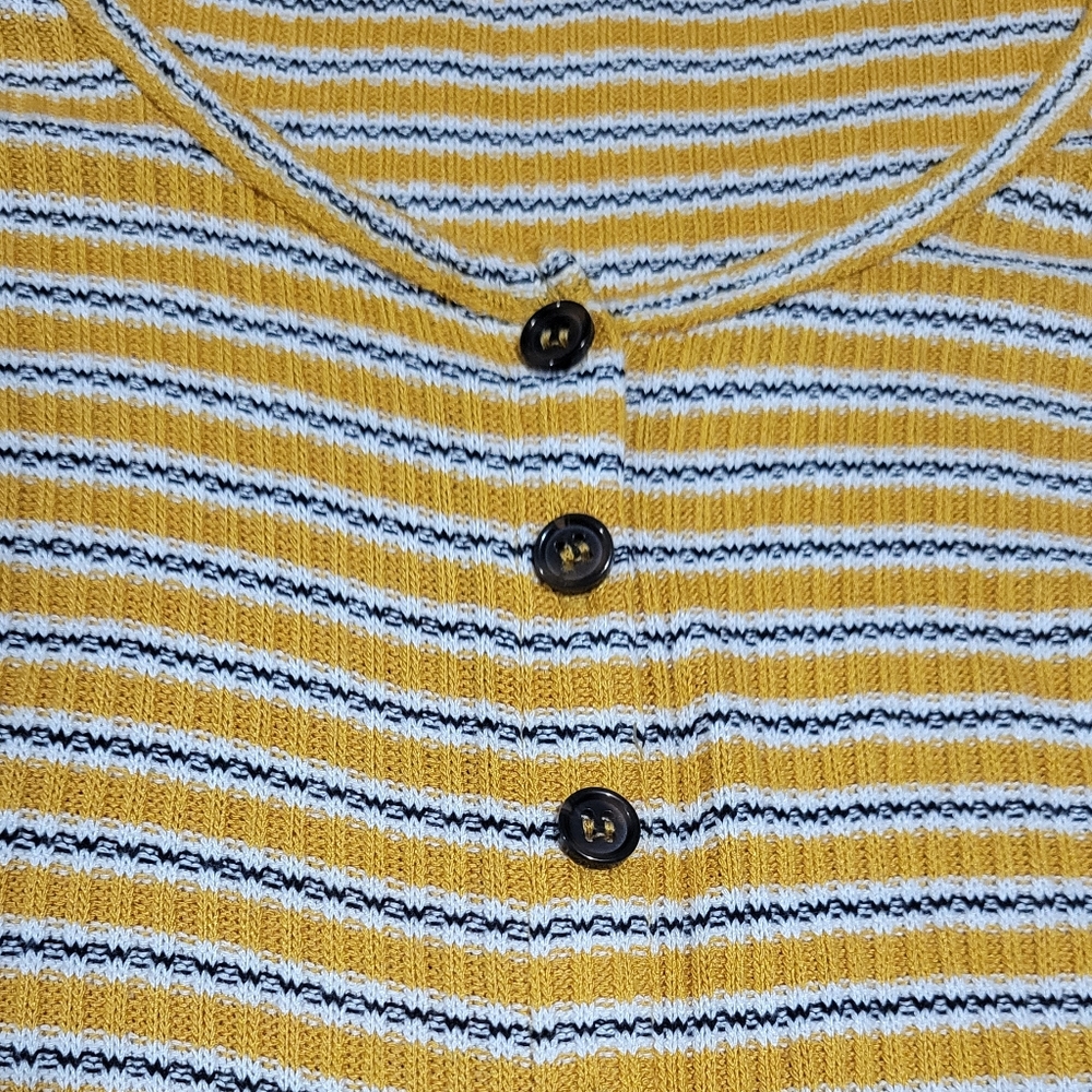 Garage Striped Button Top - Picture 2 of 4